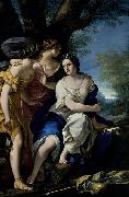 Stefano Torelli Diana and nymphs oil